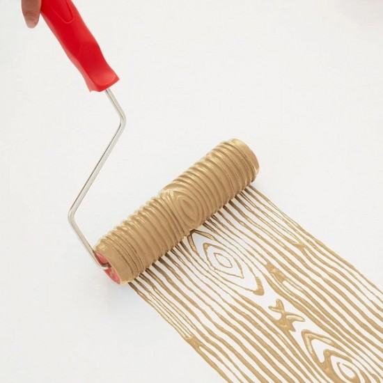 Red decorative effect roller