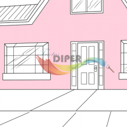 Diper Acrylic Gloss Paint for exterior and interior 0031P (Pink)