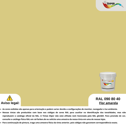 RAL 090 80 40(T)Flor amarela